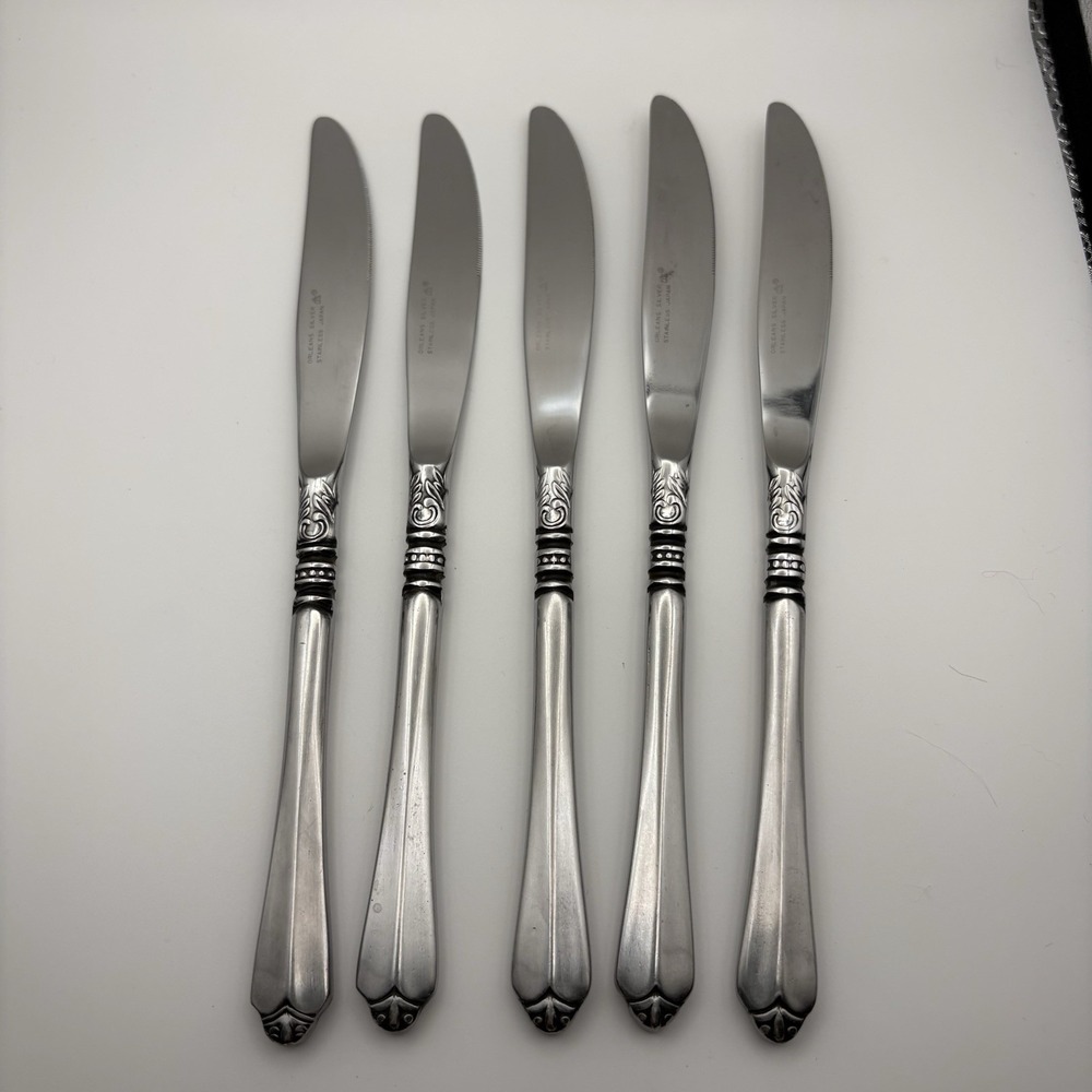 Orleans Silver Stainless Flatware Cherie Knives‎ Vintage (Individual Pieces)